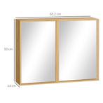 TRUUSK Badkamermeubel met Spiegeldeuren - Meerdere Binnenvak, Verzenden, Nieuw