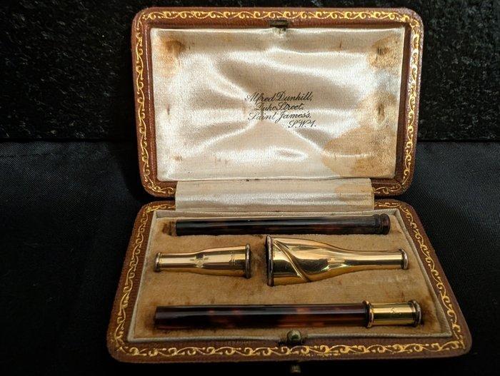 Alfred Dunhill - Sigarettendoos - Metaal, schildpadpatroon, Verzamelen, Rookartikelen, Aanstekers en Luciferdoosjes