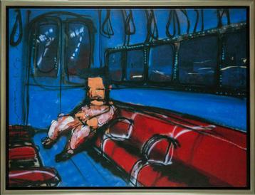 Herman Brood | Giclée: Metro | Afmeting: 90cm x 120cm beschikbaar voor biedingen