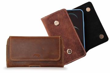 LURESKO SUNNE XL Lederen Smartphone Riem Houder Bruin Vintag beschikbaar voor biedingen