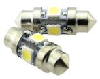 C5W autolamp 2 stuks | LED festoon 31mm | 4-SMD daglichtwit, Verzenden, Nieuw