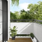 vidaXL Balkonscherm 75x1000 cm 100% oxford polyester wit, Tuin en Terras, Verzenden, Nieuw