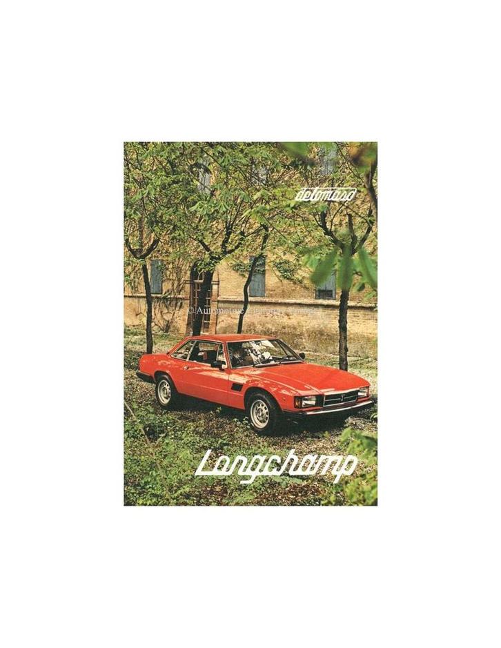 1980 DE TOMASO LONGCHAMP BROCHURE, Boeken, Auto's | Folders en Tijdschriften