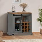 vidaXL Dressoir HALDEN met schuifdeur 80x40x80 cm massief, Huis en Inrichting, Verzenden, Nieuw, 50 tot 100 cm, Grenenhout