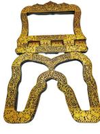 Rahle Mughal Quran standaard - Staal, Goud - India - 19e, Antiek en Kunst, Kunst | Niet-Westerse kunst