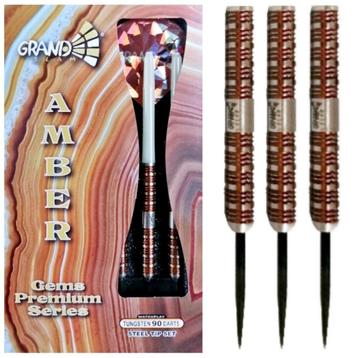 Grandslam Gems Premium Amber 90% Dartpijlen 22-24-26 Gram beschikbaar voor biedingen