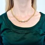 Exclusief; 18 Krt. Gouden vossenstaart schakel collier |..., Ophalen of Verzenden, Gebruikt, Overige kleuren, Goud