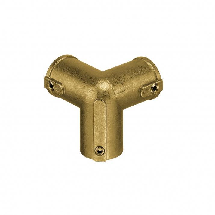 Drieweg Kniestuk 90° - GOLD / RVS (30.0) | Bezorgen en afhal, Doe-het-zelf en Verbouw, IJzerwaren en Bevestigingsmiddelen, Ophalen of Verzenden