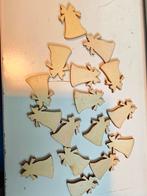 Houten kerstklokjes 100 stuks Houten kerstklokjes 100 s, Ophalen of Verzenden, Nieuw