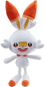 Jazwares Pokémon Pluche-Scorbunny 20CM (Diversen) NIEUW, Ophalen of Verzenden, Nieuw