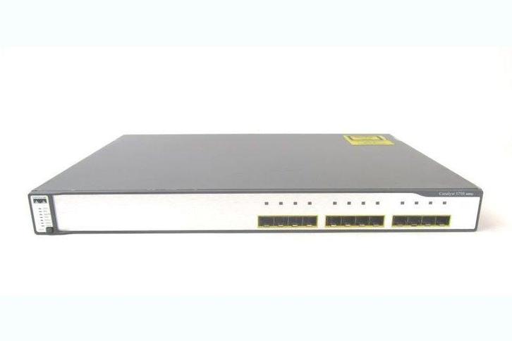 Cisco Catalyst 3750G-12S-S - Switch - 1 Gbps -, Computers en Software, Netwerk switches, Zo goed als nieuw, Ophalen of Verzenden