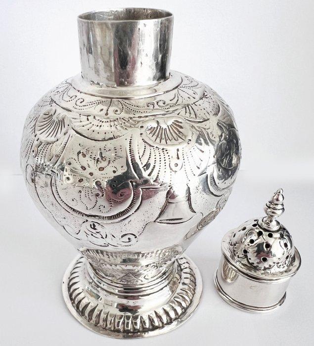 Theekistje / doosje - .833 zilver - Zilveren theebus uit, Antiek en Kunst, Antiek | Goud en Zilver