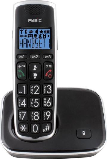 Fysic FX-6000 Big Button Dect Telefoon - Zwart beschikbaar voor biedingen
