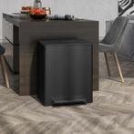 TRUUSK Vuilnisbak 2x25L Pedaalemmer Roestvrij Staal Met Deks, Huis en Inrichting, Woonaccessoires | Prullenbakken, Verzenden, Nieuw
