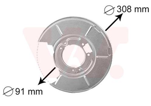REMSCHIJF BESCHERMER VOOR BMW 3 E36 1990-2000 1158992, Auto-onderdelen, Remmen en Aandrijving, Nieuw, Ophalen of Verzenden