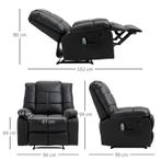 TRUUSK Massagestoel, Relaxstoel, 8 Vibratiepunten, Ligfuncti, Huis en Inrichting, Fauteuils, Verzenden, Nieuw