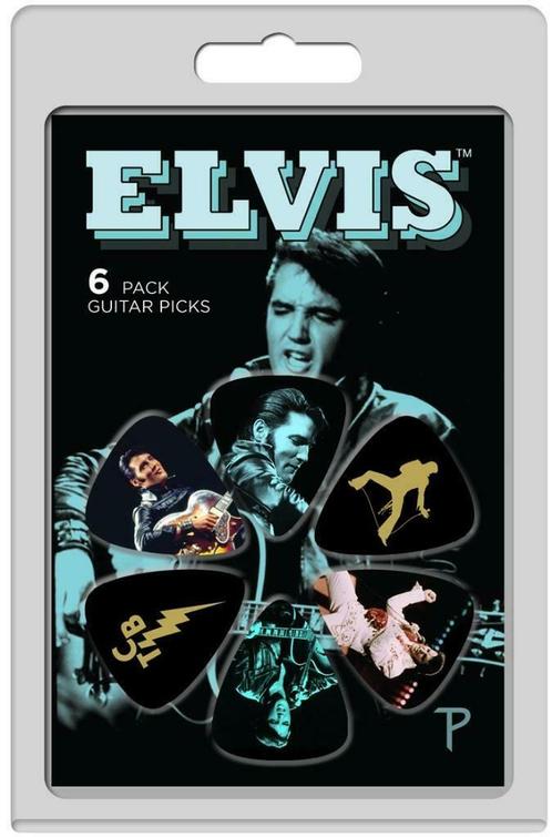Elvis Presley 6-pack Medium plectrum 0.71 mm, Verzamelen, Muziek, Artiesten en Beroemdheden, Gebruiksvoorwerp, Nieuw, Ophalen of Verzenden