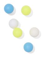 HEMA Tafeltennis ballen - 6 stuks 3=35% / 2=25% / 1=15%, Verzenden, Nieuw