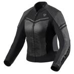 REVIT! Median Ladies Jas Zwart Antraciet, Motoren, Kleding | Motorkleding, Nieuw met kaartje, REV'IT!, Jas | textiel, Verzenden
