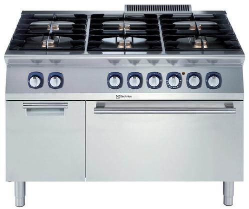 FORNUIS, GAS, 6 BRANDERS, ELEKTR.OVEN, KAST, 1200 MM, Zakelijke goederen, Horeca | Keukenapparatuur, Verzenden