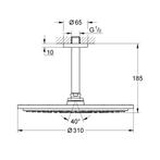 Regendoucheset Grohe Rainshower Cosmopolitan Metal 31 cm met, Ophalen of Verzenden, Nieuw