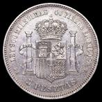 Spanje. Amadeo I. 5 Pesetas 1871 *75 - DEM (Zonder