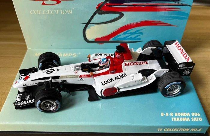 Minichamps 1:43 - Modelauto - BAR Honda 006 Takuma Sato, Hobby en Vrije tijd, Modelauto's | 1:5 tot 1:12