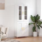 vidaXL buffetkast 69,5x34x180 cm bewerkt hout wit, Huis en Inrichting, Kasten | Buffetkasten, Verzenden, Nieuw, Overige houtsoorten