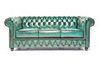 Chesterfield Eco Leather Line – Mint 3-zits bank, Huis en Inrichting, Banken | Bankstellen, Overige materialen, Verzenden, Chesterfield