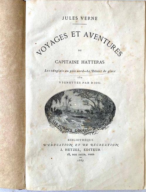 Jules Verne / Édouard Riou - Voyages et Aventures du, Antiek en Kunst, Antiek | Boeken en Bijbels