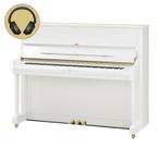 Yamaha U1 SH3 PWH messing silent piano (wit hoogglans), Muziek en Instrumenten, Piano's, Nieuw