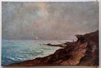 C. F. Bauer (XX) - Paesaggio costiero - cm 78x118, Antiek en Kunst