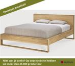Ethnicraft Nordic II Bed Geolied Eik - Bruin, Ophalen of Verzenden, Nieuw, Overige materialen