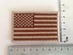Embleem Patch Amerikaanse vlag USA stof in desert kleuren..., Diversen, Nieuw, Verzenden