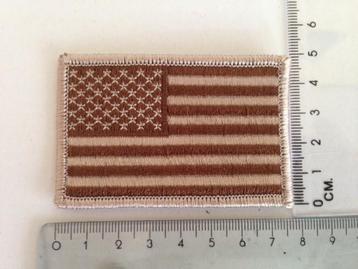 Embleem Patch Amerikaanse vlag USA stof in desert kleuren... beschikbaar voor biedingen