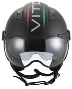 Vito Jet Helm Lavori Mat Zwart + Gratis Helmtas voor Scooter, Verzenden, Nieuw, Medium, Vito