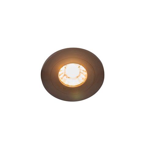 Moderne inbouwspot zwart rond IP44 - Xena, Tuin en Terras, Buitenverlichting, Nieuw, Minder dan 50 watt