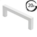 20X Handgreep Dallas 128 mm RVS Wit, Verzenden, Nieuw