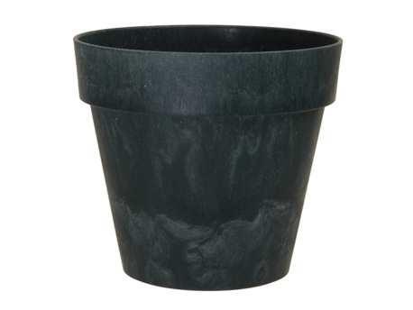 Bloempot flowerpot ibiza betonlook loodlook 12 cm zwart, Hobby en Vrije tijd, Knutselen, Nieuw, Ophalen of Verzenden