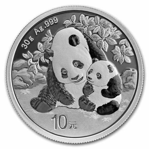 Chinese Panda 30 gram 2024, Postzegels en Munten, Munten | Azië, Oost-Azië, Losse munt, Zilver, Verzenden