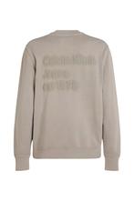 -30% Calvin Klein  Calvin Klein Washed puff print crew neck, Verzenden, Nieuw, Grijs