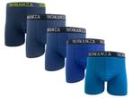 Bonanza boxershorts - 5 Pack - Katoen - Ocean/Blue, Kleding | Heren, Ondergoed, Verzenden
