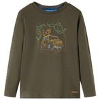 vidaXL Kindershirt met lange mouwen 116 kakikleurig, Verzenden, Nieuw
