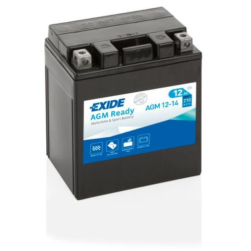 Exide AGM Ready 12V accu | AGM12-14 | 12V 12Ah, Auto-onderdelen, Accu's en Toebehoren, Ophalen of Verzenden