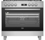 Beko Pro GF15320DXNS Fornuis 90 cm Gas/Elektrisch 5 pits, Witgoed en Apparatuur, Fornuizen, 60 cm of meer, Nieuw, Ophalen of Verzenden