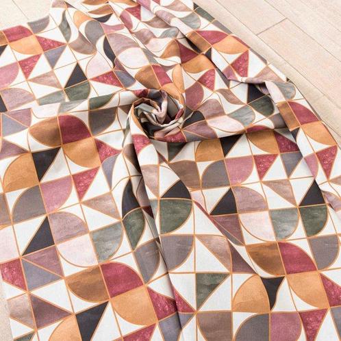 Geometrisch Textiel Midden-eeuwse Moderne - 270 x 280 - 100%, Antiek en Kunst, Antiek | Kleden en Textiel