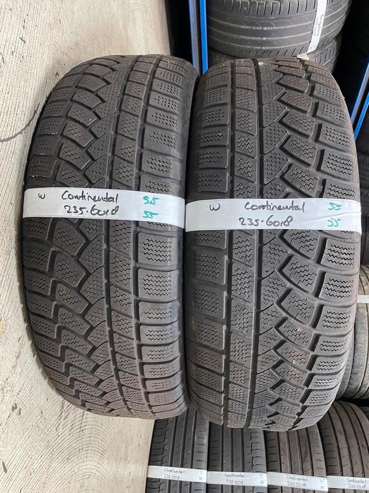 235-60-18 Continental Winterbanden 5.5mm Montage 235 60 18, Auto-onderdelen, Banden en Velgen, 18 inch, Winterbanden, 235 mm, Personenwagen