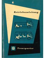 1961 VOLKSWAGEN T1 TRANSPORTER INSTRUCTIEBOEKJE DUITS, Auto diversen, Handleidingen en Instructieboekjes