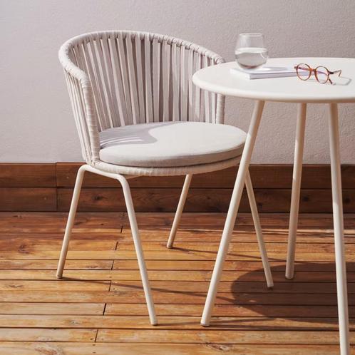 *WOONWINKEL* Kave Home Saconca Moderne Tuinstoel Met Kussen, Tuin en Terras, Tuinsets en Loungesets, Nieuw, Verzenden
