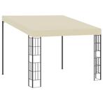 vidaXL Wandprieel 3x3 m stof crèmekleurig, Verzenden, Nieuw